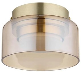 Globo 16055DG - LED Mennyezeti lámpa HIGGINS 1xGX53/6W/230V átm. 13 cm barna