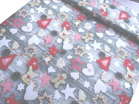 Mg Tk Karácsonyi Asztalterítő Sati Nyomtatás Új 160cm magyar