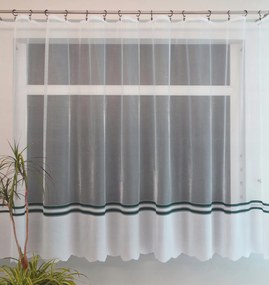 Mg Függöny 355502 Fehér zöld 300x160cm Kész M