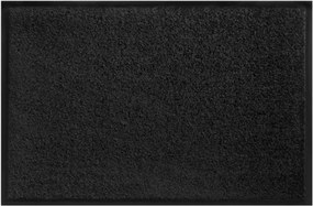Lábtörlő cipőhöz fekete bejárati ajtóhoz 90x120 cm fekete
