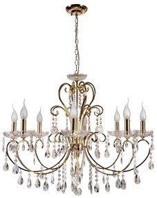 Csillár láncon AURORA 8xE14/40W/230V