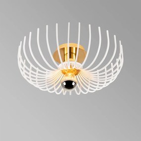 Aspendos N-642 fehér fém függőlámpa, Ø36 cm