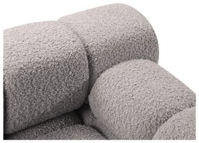 Világosszürke buklé moduláris kanapé 288 cm Bellis – Micadoni