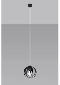 Sollux SL.1087 - Csillár zsinóron TULOS 1xE27/60W/230V fekete