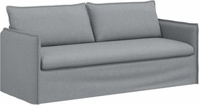 vidaXL Kanapé Világosszürke 196 x 82 x 85 cm szövet