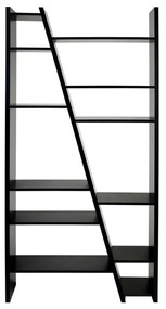 Delta fekete könyvespolc - TemaHome