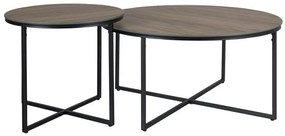 2 db PALERMO I dohányzóasztal szett, barna