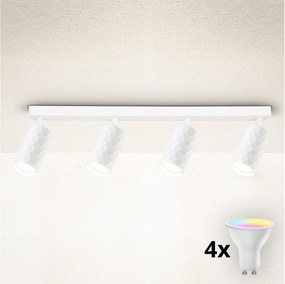 Brilagi - LED RGBW dimmelhető spotlámpa SELE DIAMANT 4xGU10/6,5W/230V Wi-Fi fehér