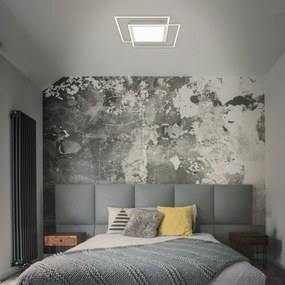 Brilo - LED mennyezeti lámpatest 2xLED/16W/230V + LED/19W 51,5x51,5 cm matt króm