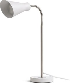 RENDL ANIKA stolní matná bílá matný nikl 230V LED E27 15W