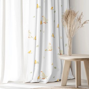 Goldea húsvéti pamut függöny - kacsák 140x150 cm