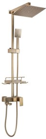REA-P7050 - JACK csaptelepes zuhanyszett, szálcsiszolt arany