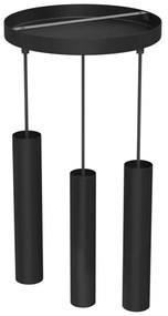 Csillár zsinóron RAITO 3xGU10/8W/230V fekete