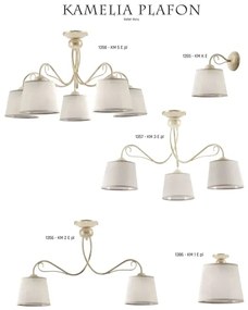 Jupiter 1357 - KM 3 PE - KAMELIA mennyezeti lámpa 3xE27/60W/230V