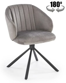 K533 szék, fekete/szürke