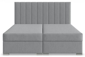 Agen ágy, szövet, 140 x 200, ágyneműtartóval, szürke