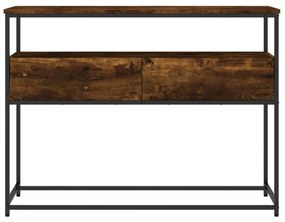füstös tölgy színű szerelt fa tálalóasztal 100x40x75 cm