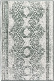 Teraszszőnyeg 160x230cm,zöld krémszínű kétoldalas lapos szövésű zsinóros