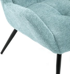 Fotel (füles), kék, szövet, AK-H9206 BLUE2