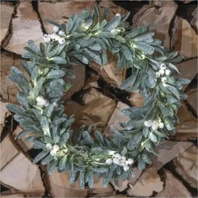 LED-es karácsonyi koszorú 25xLED/3xAA átmérő 35 cm