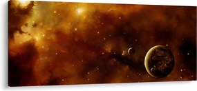 Kép - Bolygók köddel (120x50 cm)