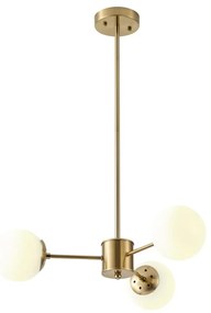 Csillár rúdon 3xE27/40W/230V réz