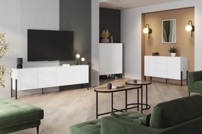 Wezilo TV szekrény 204 cm – fehér supermatt