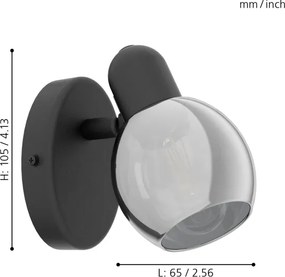 Eglo 98624 - Fali spotlámpa POLLICA 1xE14/10W/230V