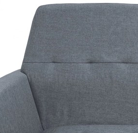 vidaXL világosszürke acél és szövet fotel