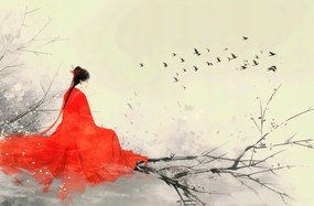 Poszter 91,5x60cm Diva az ágakon