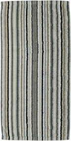 Stripes strandtörölköző 70x180 kavicsszürke frottír 510g/m2 100% pamut Cawoe