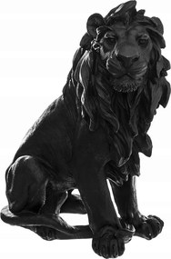 Dekoráció Oroszlán fekete 31,5cm