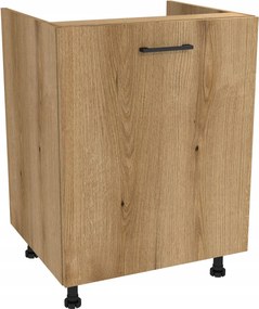 Konyhaszekrény alsó mosogató alá 60 Capri korpusz tölgy Evoke front Evoke tölgy