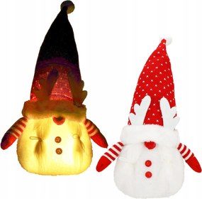 Mikulás Törpe Manó Rénszarvas Led Karácsonyi dekoráció 36cm