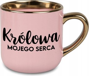 Bögre Nagy Rózsaszín A Szívem Királynője Ajándék Feleség Férj Házasság