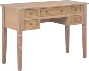 vidaXL barna fa íróasztal 109,5 x 45 x 77,5 cm