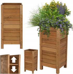 Fa virágtartó kaspó Magas gyógynövénytartó Állítható Alj 72,5x34x30cm Öko