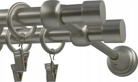 Fém Függönykarnis fi16+16 luna Szatén 180cm galvanizált