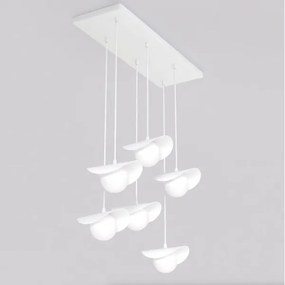 Kábelcsillár RITUAL 6xG9/8W/230V fehér