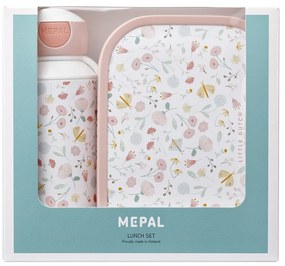 Gyerek uzsonnás doboz palackkal Flowers &amp; butterflies – Mepal