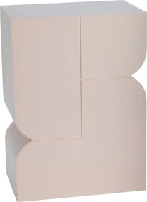 Kiegészítő asztal éjjeliszekrény modern elegáns bézs Mdf 42,5cm