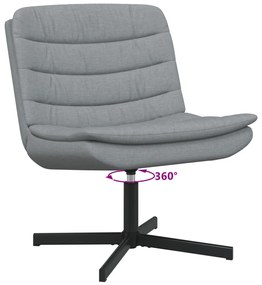 Forgószék Világosszürke Szövet Szabványos Ergonomikus