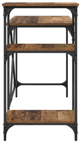 vidaXL Asztal Öreg fa 135 x 50 x 90 cm Faanyag