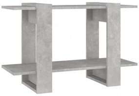 betonszürke könyvszekrény/térelválasztó 80 x 30 x 51 cm
