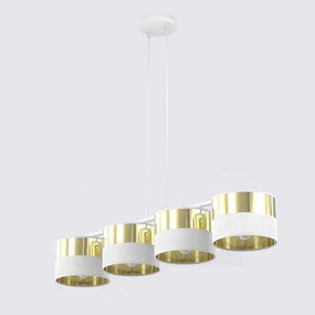 Emibig modern függeszték lux fehér arany emi1650/4