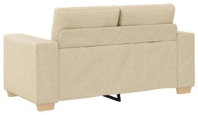 krém szövet loveseat kanapé 120 cm