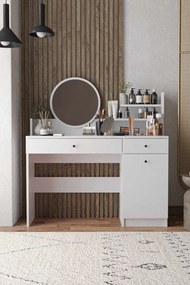 Harmony fésülködőasztal, fehér, 124 cm – TR260ETH1603