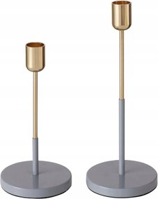 Telmo fém gyertyatartók egy gyertyához, 2 db