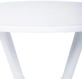 Kerti Műanyag Asztal, Fehér. DT-X7007 WT