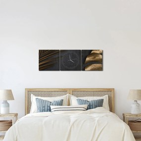 Kép arany levelekkel (órával) (90x30 cm)